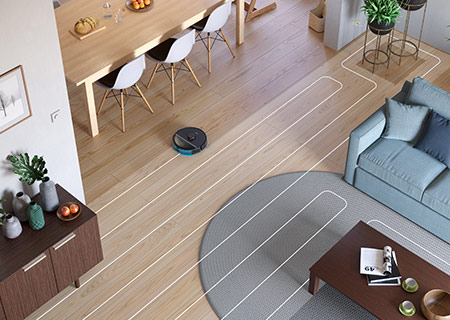 360&deg; laser navigation